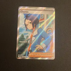 Cheren 258/217 Full Art Ascended Heroes Pokemon NM - Image 3
