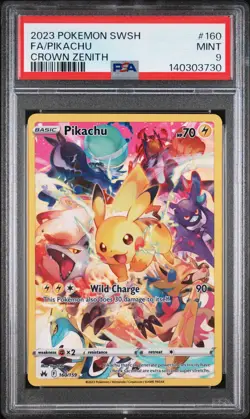 Pokemon Pikachu Crown Zenith 160/159 PSA 9 - Image 2