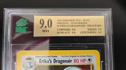 Pokemon Erika's Dragonair Gym Heroes Unlimited Holo Rare #4 MNT 9 - Image 3