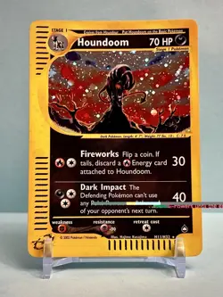 Pokemon TCG Aquapolis H11/H32 Houndoom Holo Rare LP + - Image 1