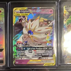 Pokemon TCG GX/EX Tag Team Holo 5-Card Lot Ho-Oh Rayquaza Zeraora - Damaged - Image 3
