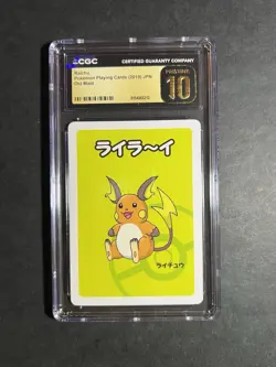 Pokemon TCG Raichu Pokemon Playing Cards Old Maid Regular JP 2019 CGC 10 - Image 1