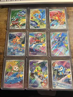 Set of 9 COMPLETE First Partner Illustration Pack Series 1 Promos Pokemon 30th✨ - Image 2