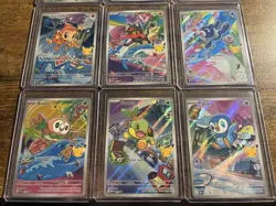 Set of 9 COMPLETE First Partner Illustration Pack Series 1 Promos Pokemon 30th✨ - Image 3
