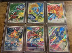 Set of 9 COMPLETE First Partner Illustration Pack Series 1 Promos Pokemon 30th✨ - Image 4