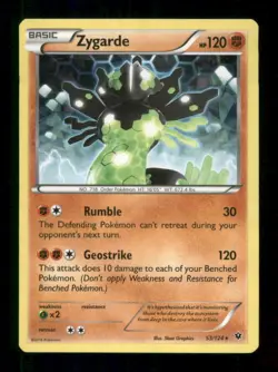 Zygarde (XY Fates Collide) 53/124 Cracked Ice Holo Deck Exclusives Pokemon NM/M - Image 2