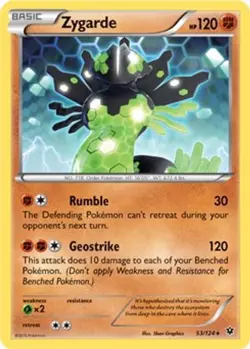 Zygarde (XY Fates Collide) 53/124 Cracked Ice Holo Deck Exclusives Pokemon NM/M - Image 4