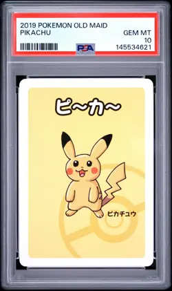 2019 POKEMON OLD MAID PIKACHU PSA 10 - Image 1