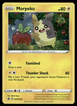 Morpeko SWSH031 Holo Promo Sword & Shield Promo Pokemon Holo Near Mint - Image 1