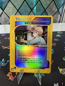 Bill’s Maintenance #137 Reverse Holo Expedition 2002 137/165 E-Reader Pokemon - Image 1