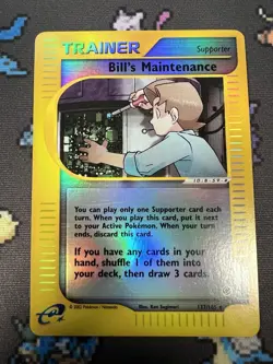 Bill’s Maintenance #137 Reverse Holo Expedition 2002 137/165 E-Reader Pokemon - Image 3