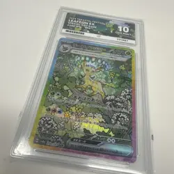 Pokemon Leafeon EX TCG Card 200/187 Terastal Festival SAR Ace 10 Gem Mint - Image 1