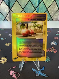 Memory Berry #128 Reverse Holo Aquapolis 2002 128/147 E-Reader Trainer Pokemon - Image 1
