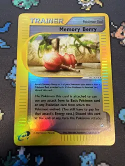 Memory Berry #128 Reverse Holo Aquapolis 2002 128/147 E-Reader Trainer Pokemon - Image 3