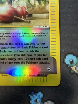 Memory Berry #128 Reverse Holo Aquapolis 2002 128/147 E-Reader Trainer Pokemon - Image 5