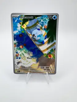 Pokemon TCG Oshawott Illustration Rare IR Holo White Flare 105/086 NM - Image 1