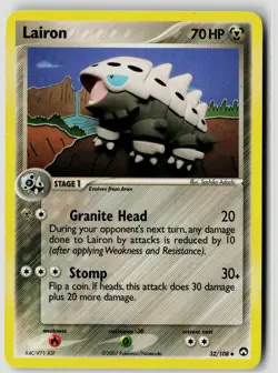 LAIRON 32/108 POWER KEEPERS POKEMON UNCOMMON NEAR MINT NM - Image 1