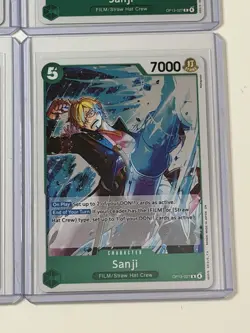 Sanji OP13-027 Carrying On His Will 4 Foil Card Play Set Lot One Piece - Image 5