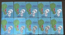 ONE PIECE Metakira Card Luffy Watermelon NatsuComi Promo Japan printed 10pieces - Image 1