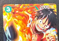 One Piece Card Game TCG P-108 P Monkey D Luffy Bandai Japan Anime Prism - Image 3