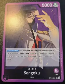 Sengoku OP16-060 Leader The Time Of Battle One Piece Card Game - Image 1