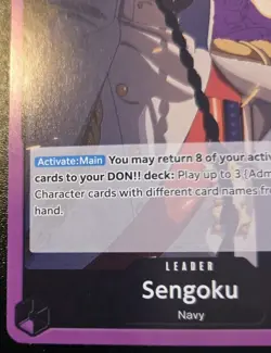 Sengoku OP16-060 Leader The Time Of Battle One Piece Card Game - Image 4