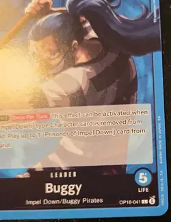 Buggy OP16-041 Leader The Time Of Battle One Piece Card Game - Image 5
