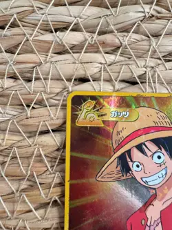 One Piece 2011 Bandai Berry Match IC Monkey D. Luffy Gold Holo Vintage Card - Image 2