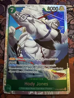 Hody Jones (035) OP06-035 Super Rare Wings of the Captain One Piece Near Mint - Image 1