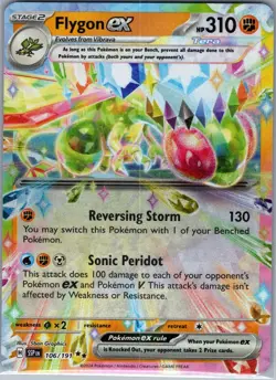 Flygon ex 106/191 - Pokemon TCG SV08: Surging Sparks - Double Rare (NM) - Image 1