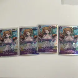 4x Charlotte Pudding PRB02-010 SR FOIL One Piece NM - Image 1