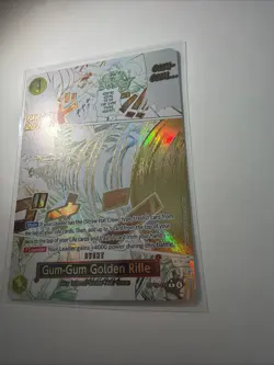 One Piece OP-15 Gum-Gum Golden Rifle Event Holo NM - Image 3