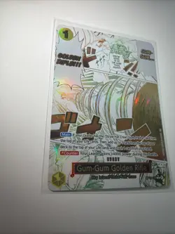 One Piece OP-15 Gum-Gum Golden Rifle Event Holo NM - Image 4