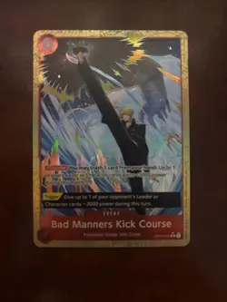 Bad Manners Kick Course (Alternate Art) OP04-016 Premium Booster -The Best2 - Image 1