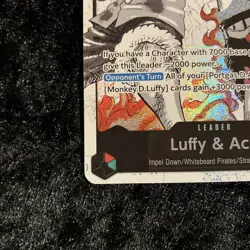 Bandai Luffy & Ace ST30-001 Parallel Starter Deck ST-30 Leader Full Art English - Image 5