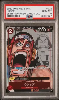 Usopp ST01-002 - PSA 10 - One Piece : 25th Anniversary Edition - Image 1