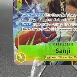 One Piece Sanji EB04-052 Adventure on Kami’s Island OP15 Rare Alternate Alt Art - Image 5
