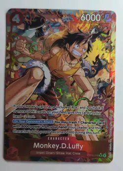 Monkey D. Luffy OP16-015 SR Alternate Art NM AA OP16 The Time of Battle - Image 1