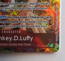 Monkey D. Luffy OP16-015 SR Alternate Art NM AA OP16 The Time of Battle - Image 3