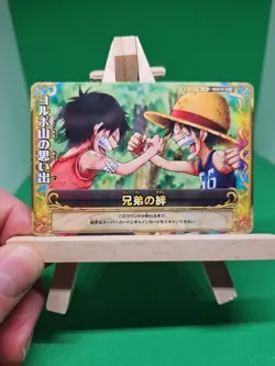 HP Luffy Ace S033-w R Foil One Piece BANDAI Tcg Ccg Onepy Berry Match Japanese - Image 1