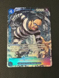 Mr.3 (Galdino) Bandai One Piece TCG Op16-056 Sr Alt Art - Image 1