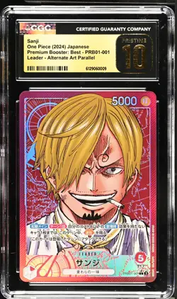 Sanji #PRB01-001 Japanese 2024 One Piece Premium Booster: Best CGC 10 - Image 1