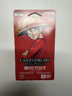 One Piece single Blister pack : Carrying On His Will OP-13 Factory Sealed - Image 1