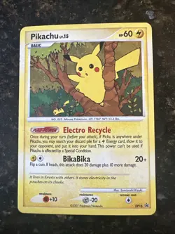 2007 Pokemon Diamond & Pearl Black Star Promo #DP16 Pikachu Holo LP - Image 1