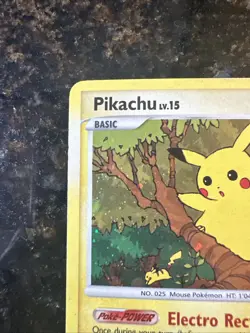 2007 Pokemon Diamond & Pearl Black Star Promo #DP16 Pikachu Holo LP - Image 2