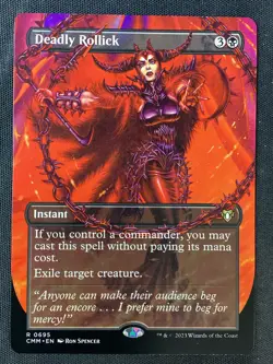 MTG Commander Masters #695 Deadly Rollick (Borderless) NM - Image 1