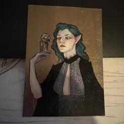Sorcery TCG Elvira Shakirova Alvalinne Dryads AP Artist Proof Painted Alpha Card - Image 1