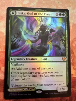 Magic the Gathering MTG Esika, God of the Tree (168) Kaldheim NM Foil - Image 1