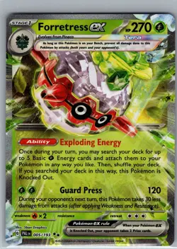 Forretress ex 005/193 - Pokemon TCG SV02: Paldea Evolved - Double Rare (NM) - Image 1