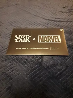Earths Mightiest Emblem Arcane Signet Marvel Foil Secret Lair Avengers MTG Magic - Image 1